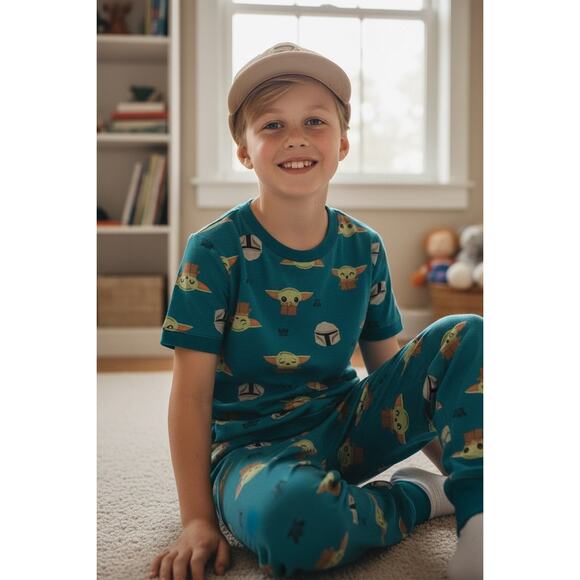 Star Wars The Mandalorian Grogu Pajama Set – Size 5T - Picture 2 of 9